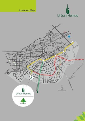 2 BHK Apartment – Map Location View at Pyramid Urban Homes, Sector 70a - for Rent