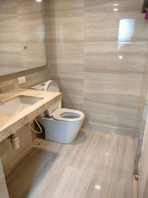 Bathroom in 2 BHK Apartment at Hiranandani Athena, Ghodbunder Road – for Rent