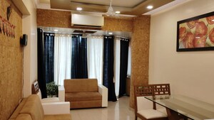Living Room in 2.5 BHK Apartment at Saur Sun Heights, Powai – for Rent