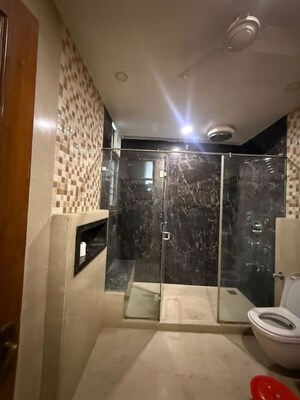 Bathroom in 1 BHK Builder Floor at Saket – for Rent