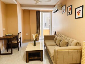 Living Room in 1 BHK Builder Floor at Sushant Lok I – for Rent