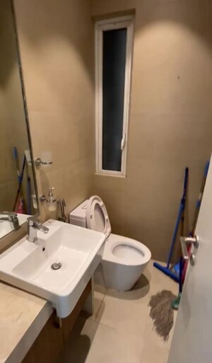 Bathroom in 3 BHK Apartment at Indiabulls Sky Forest, Lower Parel – for Rent