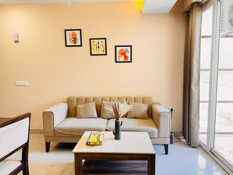 Living Room, sushant lok i 1 Bedroom 730 Sq.Ft. Builder Floor In Sushant Lok I Gurgaon 10338404