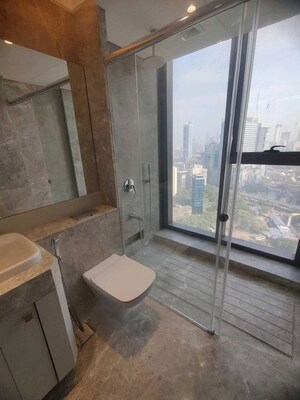 Bathroom in 4 BHK Apartment at Rustomjee Crown, Prabhadevi – for Rent