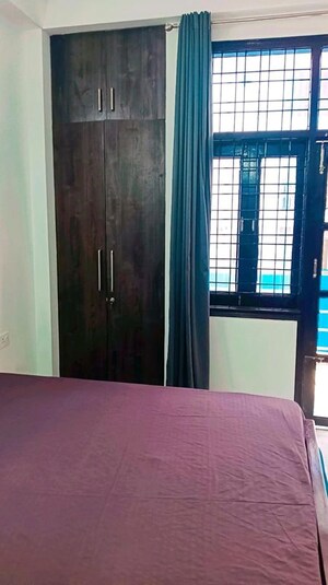 Bedroom in 1 BHK Builder Floor at Sushant Lok I – for Rent