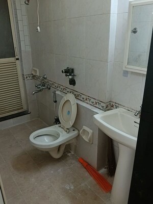 Bathroom in 1 BHK Apartment at Solitaire Malad West, Malad West – for Rent