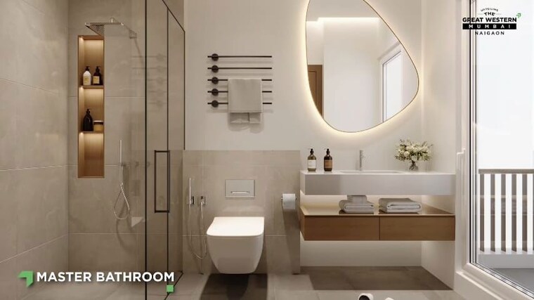 Bathroom, next-space-aureate 3 Bedroom 1376 Sq.Ft. Apartment In Borivali West Mumbai 10338676