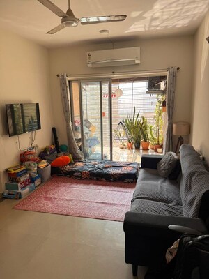 Living Room in 1 BHK Apartment at Kalpataru Hills, Manpada – for Rent