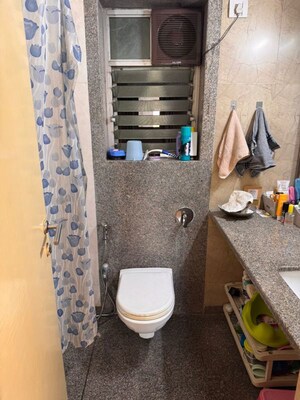 Bathroom in 1 BHK Apartment at Kalpataru Hills, Manpada – for Rent