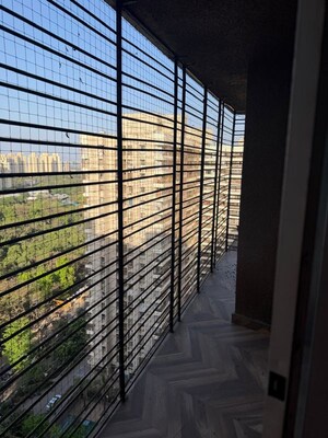 Balcony in 3 BHK Apartment at Kalpataru Hills Phase II, Manpada – for Rent