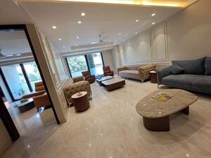 Living Room in 4 BHK Apartment at Greater Kailash ii – for Sale