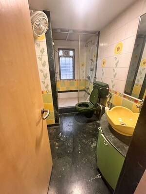 Bathroom in 3 BHK Apartment at Juhu – for Rent