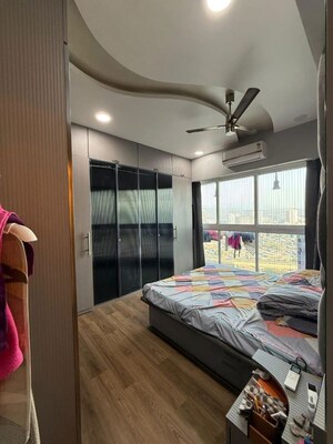 Bedroom in 3 BHK Apartment at N Rose Northern Heights, Dahisar East – for Rent