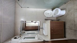 Bathroom in 3 BHK Apartment at Central Park Flower Valley Aqua Front Towers, Sohna Sector 33 – for Rent