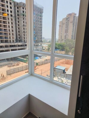 Balcony in 3.5 BHK Apartment at Bhartiya Nikoo Homes, Thanisandra Main Road – for Rent