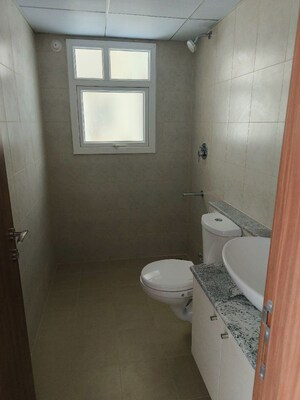 Bathroom in 3.5 BHK Apartment at Bhartiya Nikoo Homes, Thanisandra Main Road – for Rent