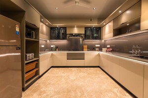 Kitchen in 3 BHK Builder Floor at DLF The Skycourt, Sector 86 – for Rent