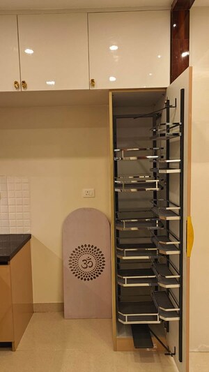 Staircase in 2 BHK Apartment at Adarsh Greens, Kogilu – for Rent