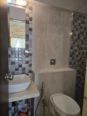 Bathroom in 2 BHK Apartment at Asara CHS, Khar West – for Rent