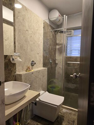 Bathroom in 2 BHK Apartment at Asara CHS, Khar West – for Rent
