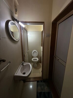 Bathroom in 1 BHK Apartment at Puranik Hometown, Ghodbunder Road – for Rent