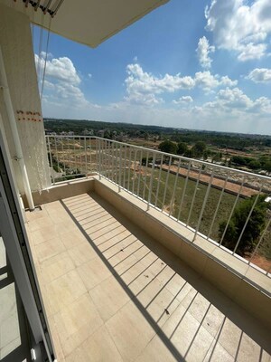 Balcony in 3 BHK Apartment at Godrej Aqua, International Airport Road – for Rent