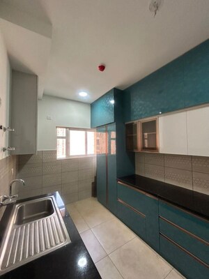 Kitchen in 3 BHK Apartment at Bhartiya City Nikoo Homes II, Thanisandra Main Road – for Rent