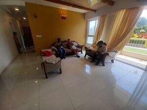 Living Room in 2.5 BHK Apartment at Godrej Aqua, International Airport Road – for Rent