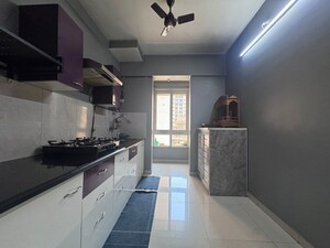 Kitchen in 3 BHK Apartment at Puranik Rumah Bali, Ghodbunder Road – for Rent