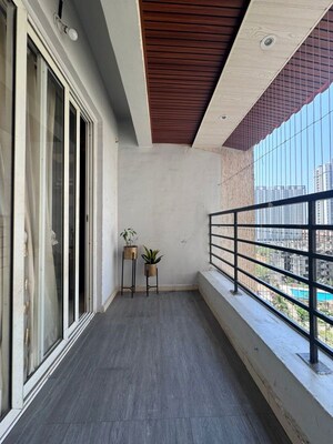Balcony in 3 BHK Apartment at Puranik Rumah Bali, Ghodbunder Road – for Rent