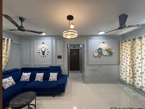 Living Room in 3 BHK Apartment at Puranik Rumah Bali, Ghodbunder Road – for Rent