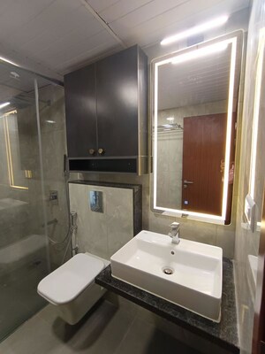 Bathroom in 4 BHK Apartment at L&T Raintree Boulevard, Hebbal – for Rent