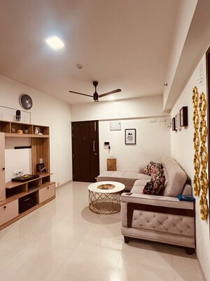Living Room in 1 BHK Apartment at Gera Adara, Hinjewadi – for Rent