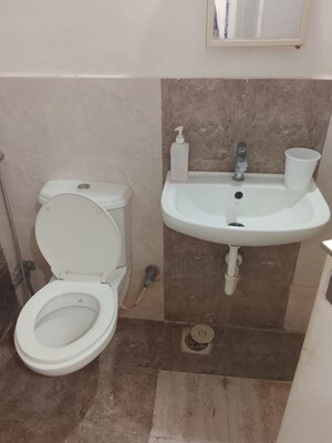 Bathroom in 2 BHK Apartment at Mittal Pebbles High Mont Phase 1, Hinjewadi – for Rent