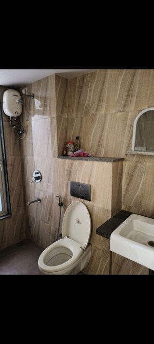 Bathroom in 2 BHK Apartment at Lodha Amara, Kolshet Road – for Rent