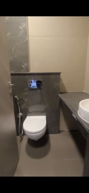 Bathroom in 1 BHK Apartment at Ajmera Boulevard, Malad West – for Rent