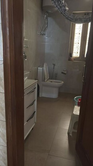 Bathroom in 3 BHK Builder Floor at East Of Kailash – for Rent