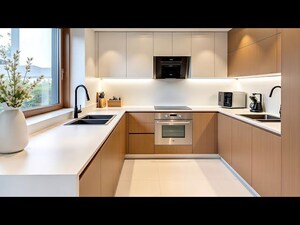 Kitchen in 2.5 BHK Builder Floor at VIctoryone Amara, Sector 16 Greater Noida – for Sale