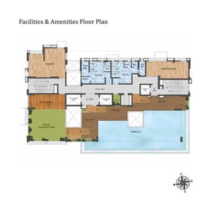 Floor Plan in 3 BHK Apartment at Ganguly 4 Sight Florence, Garia – for Sale