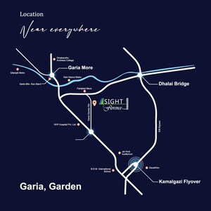 3 BHK Apartment – Map Location View at Ganguly 4 Sight Florence, Garia - for Sale