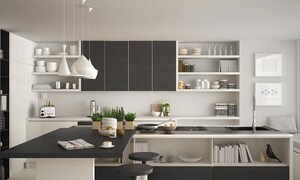 Kitchen in 3 BHK Builder Floor at Sector 1 Greater Noida – for Sale