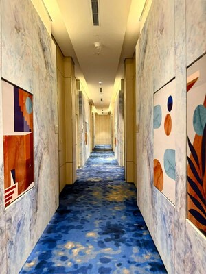 Building Lobby in Studio Apartment at M3M Broadway, Sector 71 – for Rent