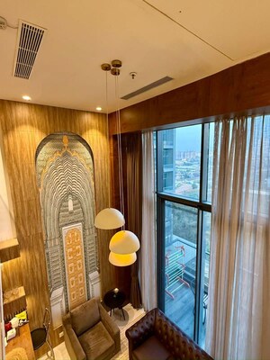 Living Room in Studio Apartment at M3M Broadway, Sector 71 – for Rent