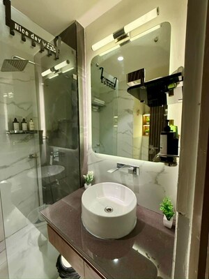 Bathroom in Studio Apartment at M3M Broadway, Sector 71 – for Rent