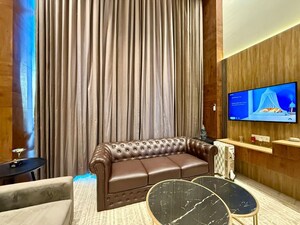 Living Room in Studio Apartment at M3M Broadway, Sector 71 – for Rent