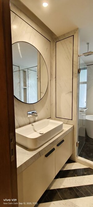 Bathroom in 4 BHK Builder Floor at Saket – for Rent