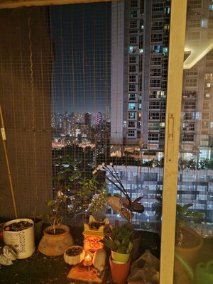 Balcony in 2 BHK Apartment at Rizvi Oak, Malad East – for Rent