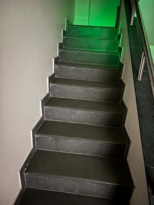 Staircase in 4 BHK Independent House at Narendra Nagar – for Sale
