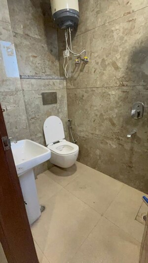 Bathroom in 1 BHK Builder Floor at Chattarpur – for Rent