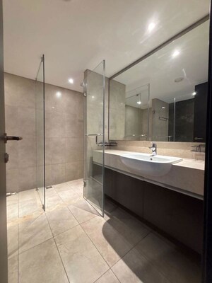 Bathroom in 4 BHK Apartment at Panchshil Towers, Kharadi – for Rent